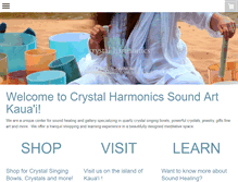 Tablet Screenshot of crystalharmonics.com